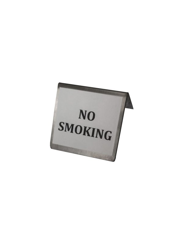ΠΙΝΑΚΙΔΑ NO SMOKING 7.5x6 INOX 18/10
